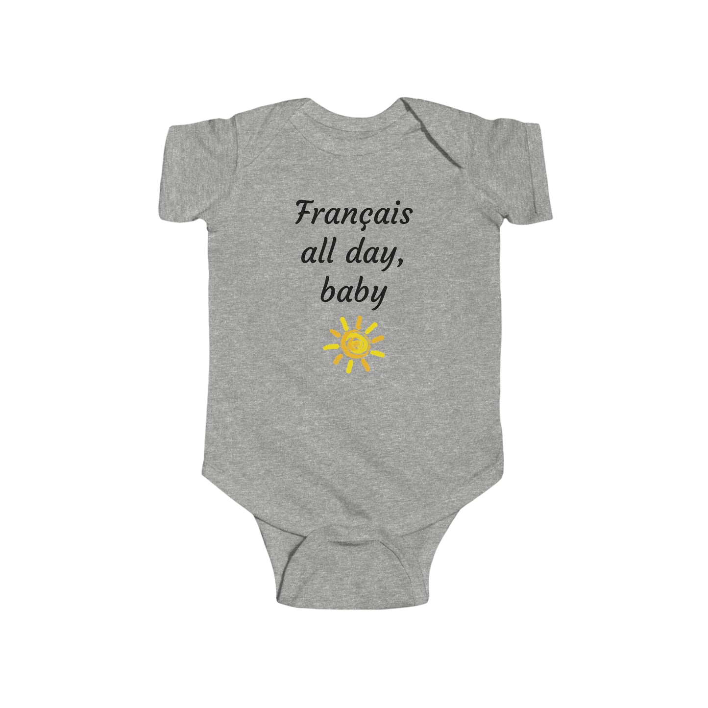 Infant Français all day bodysuit
