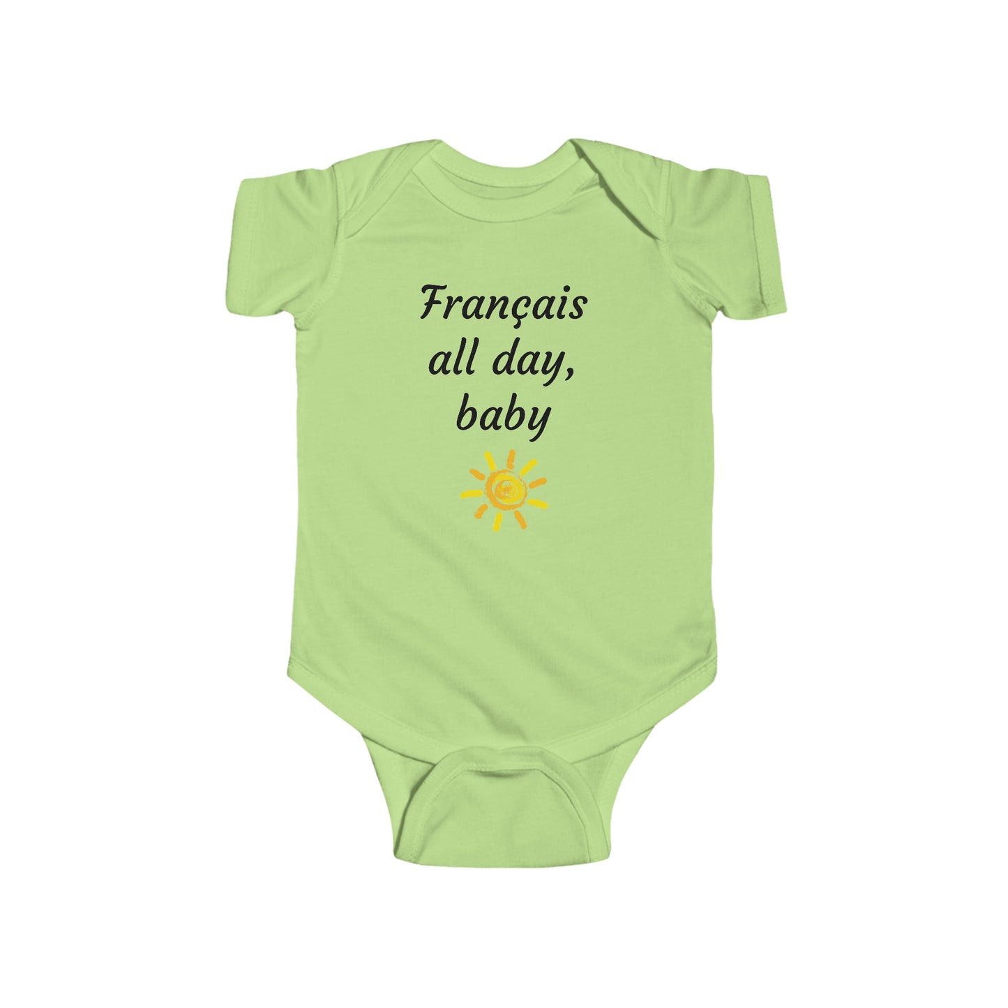 Infant Français all day bodysuit