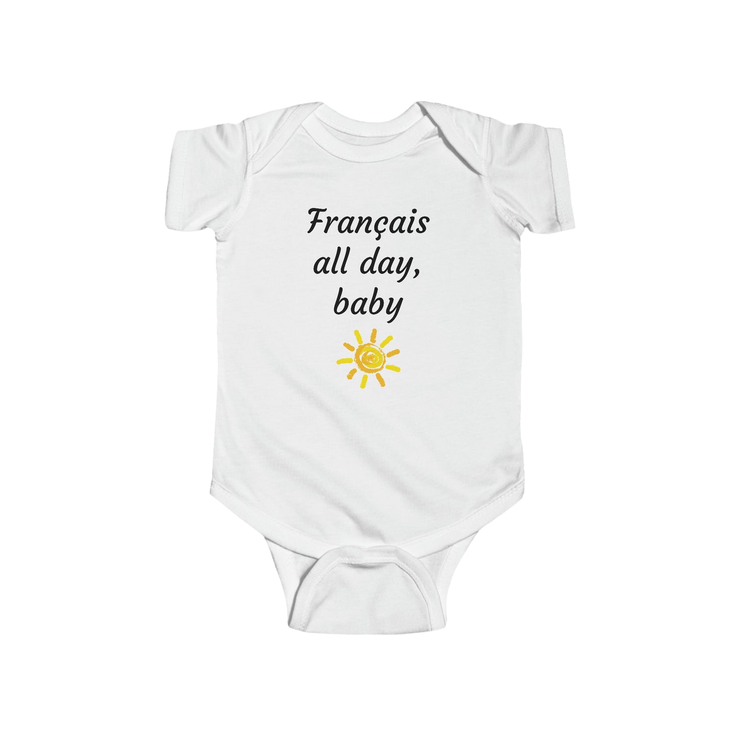 Infant Français all day bodysuit